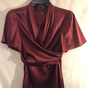BCBG Max Azria Burgandy Wrap Too